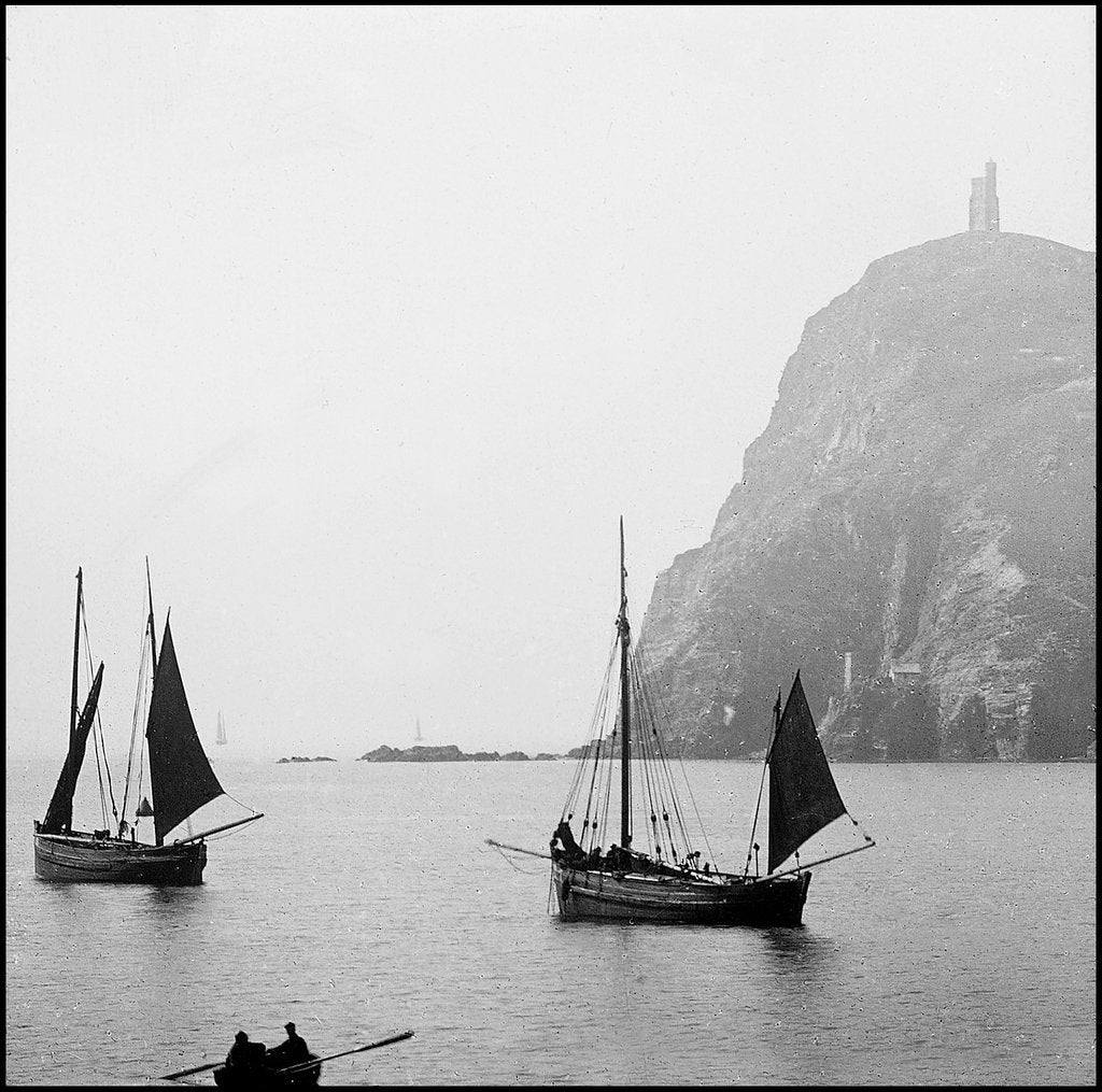 Detail of Sailing Boats in Port Erin Bay, Isle of Man by George Bellett Cowen