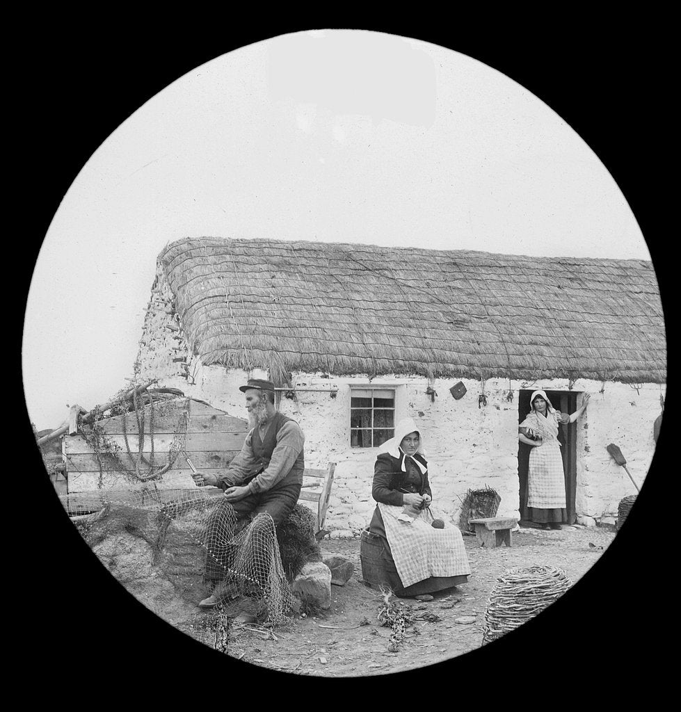 Detail of A Manx Fisherman's Home, Isle of Man by George Bellett Cowen