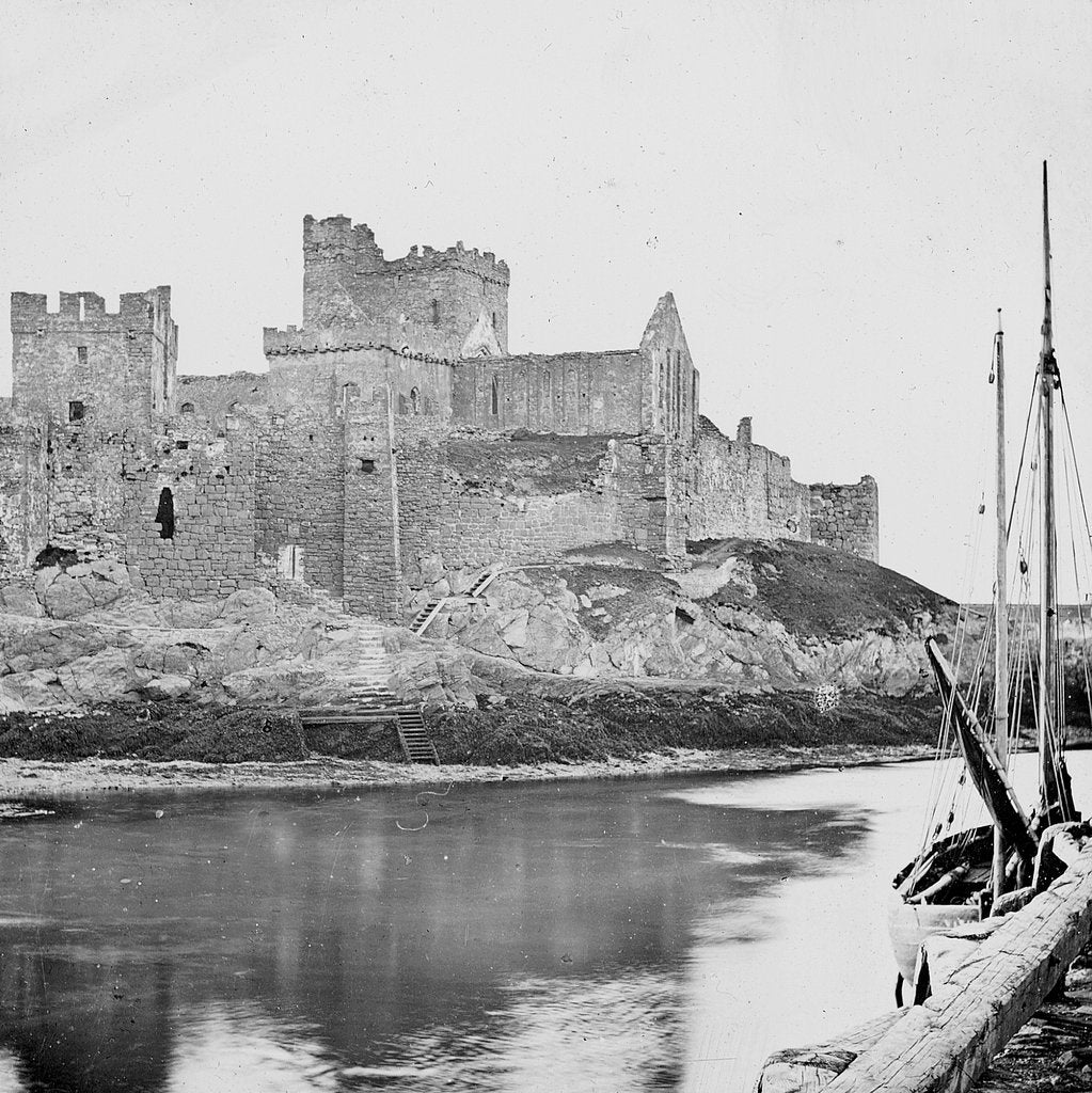 Detail of Peel Castle, Isle of Man by George Bellett Cowen