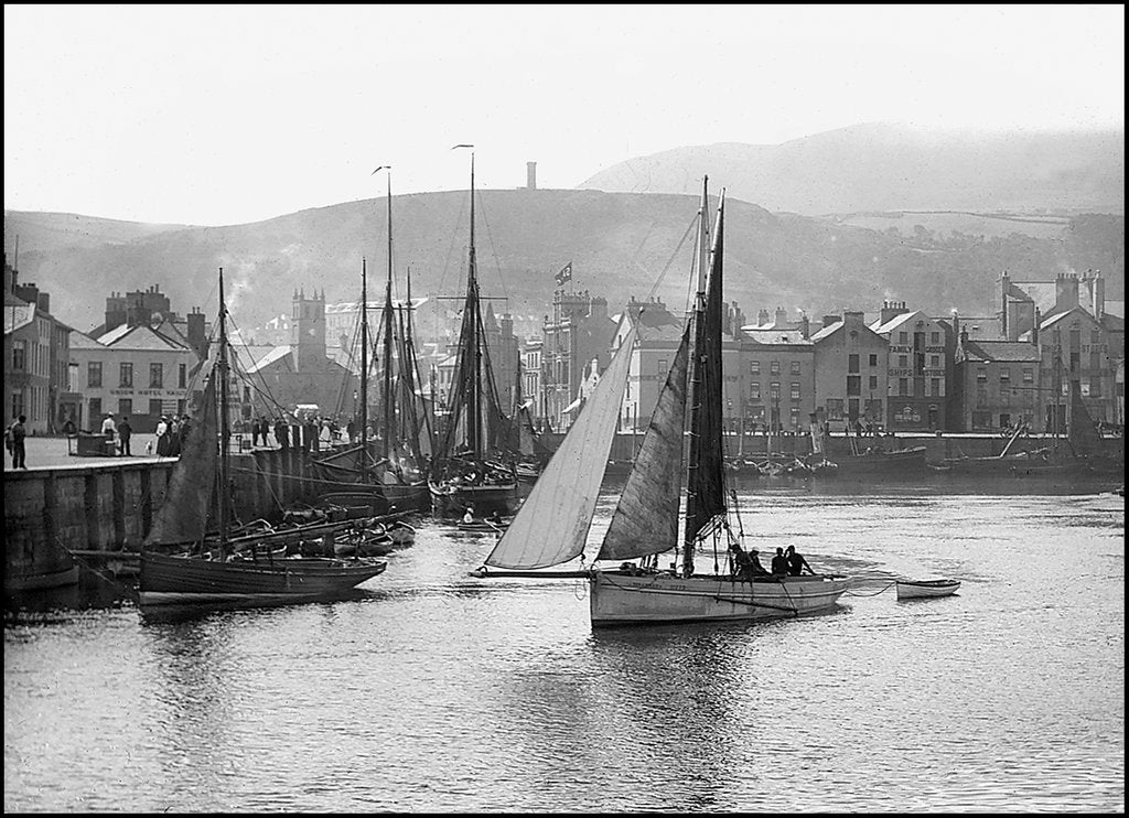 Detail of Ramsey Harbour, Isle of Man by George Bellett Cowen
