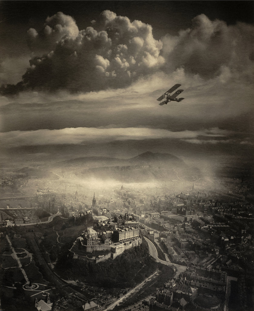 Detail of Aerial view of Edinburgh by Alfred G. Buckham