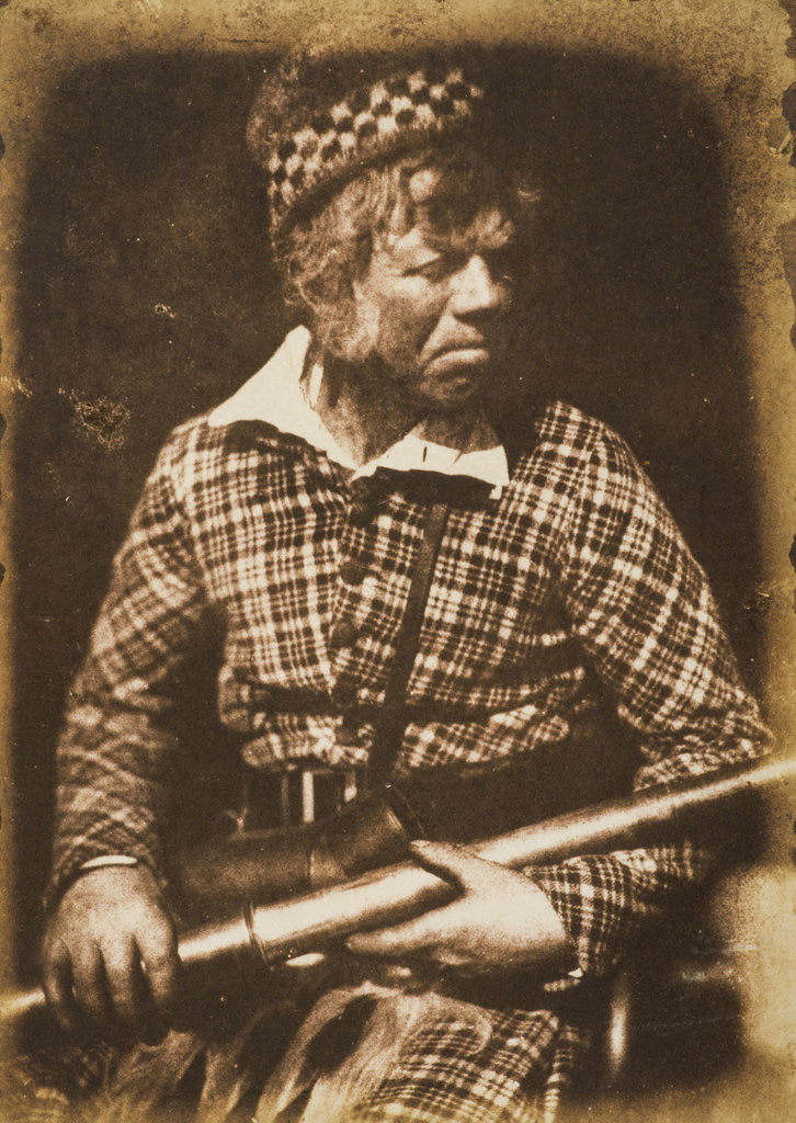 Detail of Finlay, deerstalker in the employ of Campbell of Islay [f] by David Octavius Hill and Robert Adamson