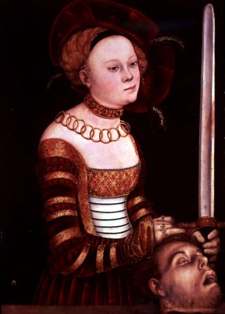 Detail of Judith by Lucas the Elder Cranach