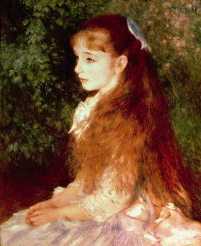 Detail of Portrait of Mademoiselle Irene Cahen d'Anvers, 1880 by Pierre Auguste Renoir