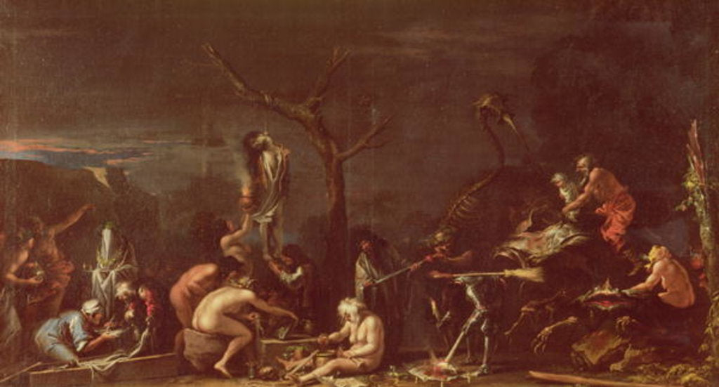 Detail of Scene of Witches by Salvator Rosa