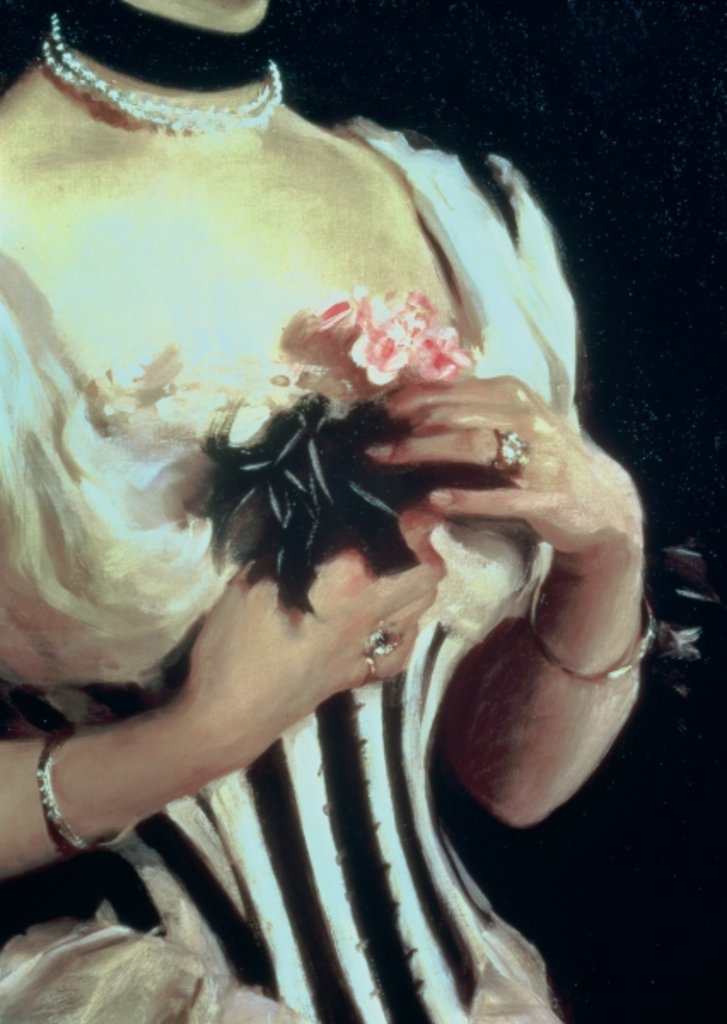 Detail of Mrs. Wilton Phipps, c.1884 by John Singer Sargent