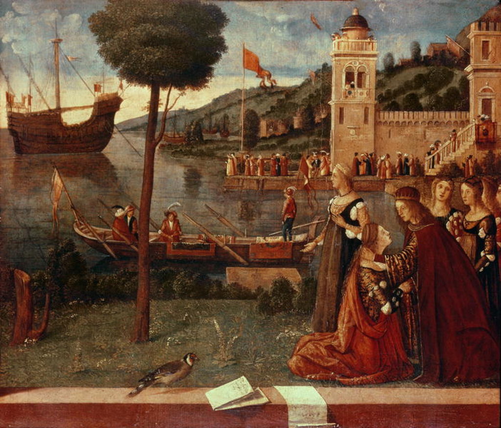 Detail of St.Ursula taking leave of her father, c.1500 by Vittore Carpaccio