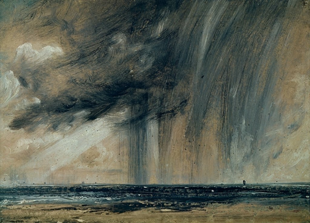 Detail of Rainstorm over the Sea, c.1824-28 by John Constable