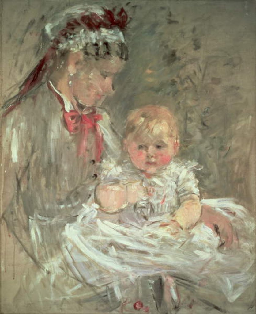 Detail of Julie Manet and her Nurse, 1888 by Berthe Morisot