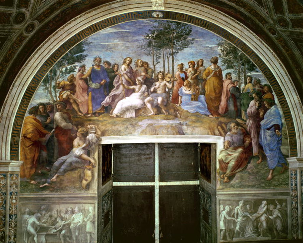 Detail of Parnassus by Raphael