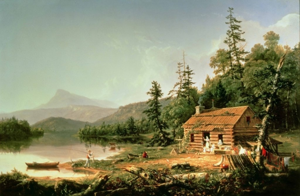 Detail of Home in the Woods, 1847 by Thomas Cole