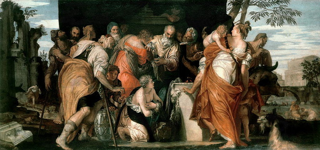 Detail of The Anointing of David, c.1555 by Veronese