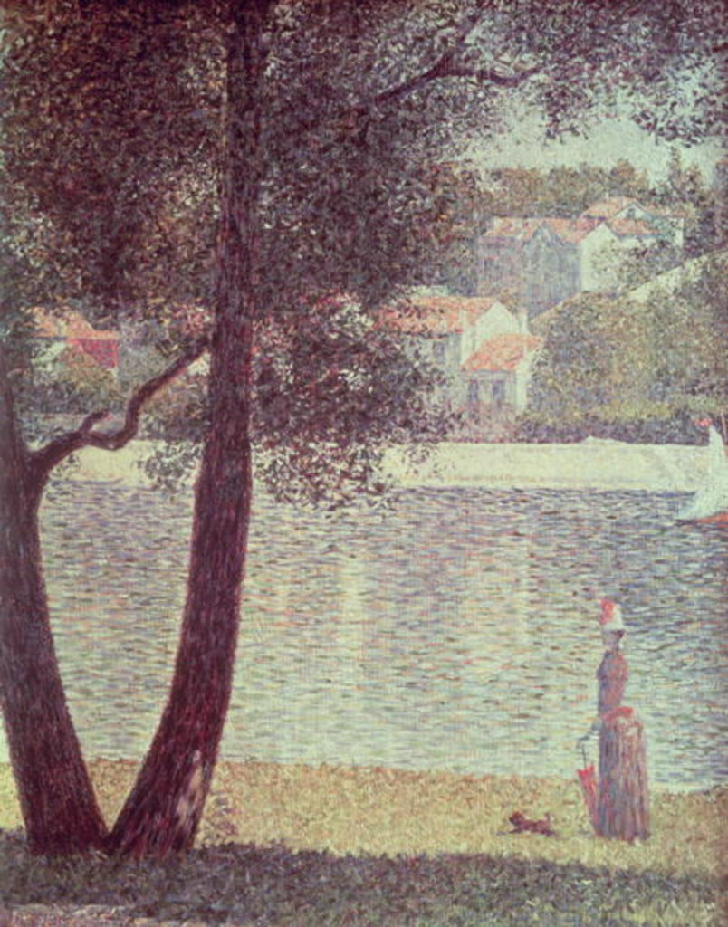Detail of The Seine at Courbevoie, 1885 by Georges Pierre Seurat