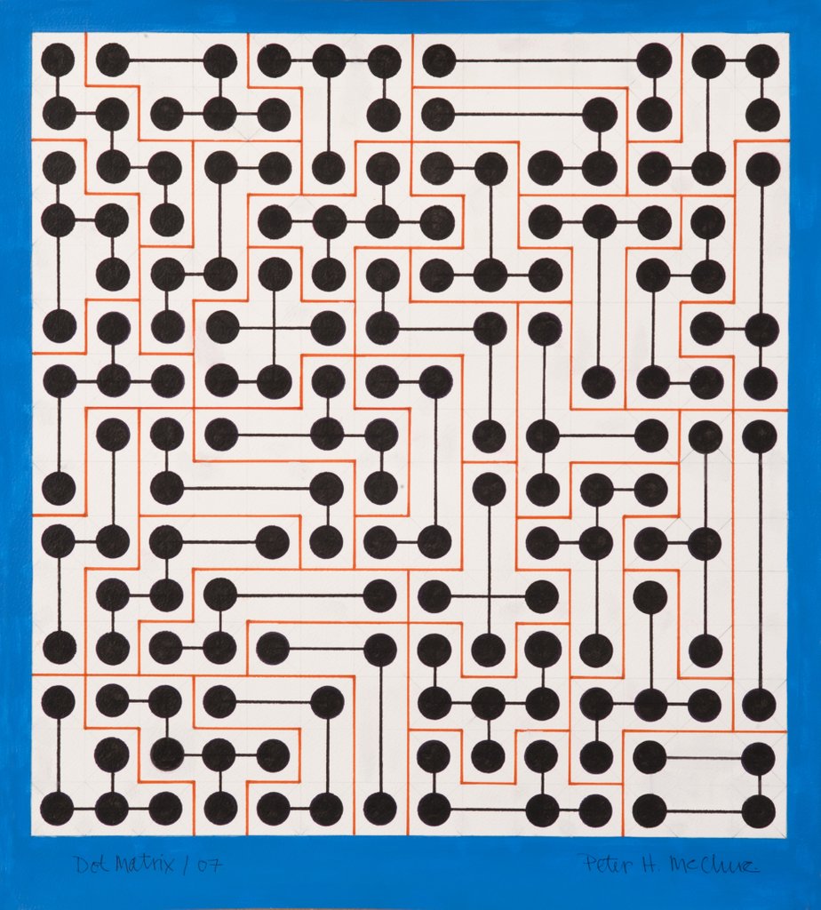 Detail of Dot Matrix, 2007 by Peter McClure