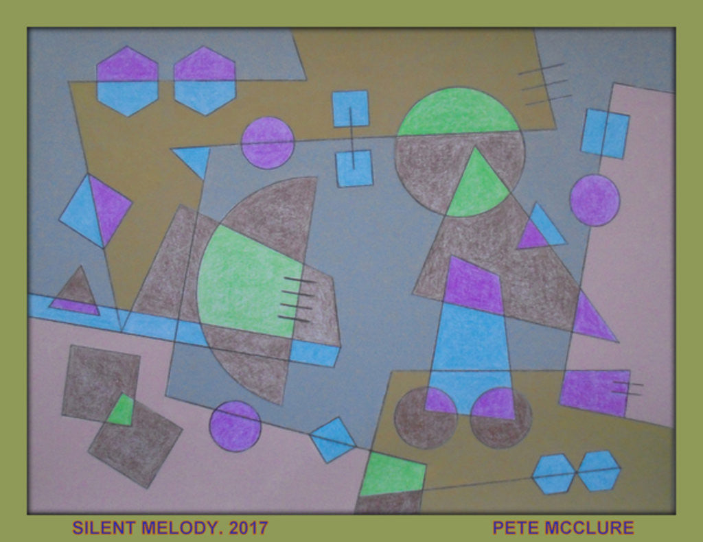 Detail of SILENT MELODY, 2017 by Peter McClure