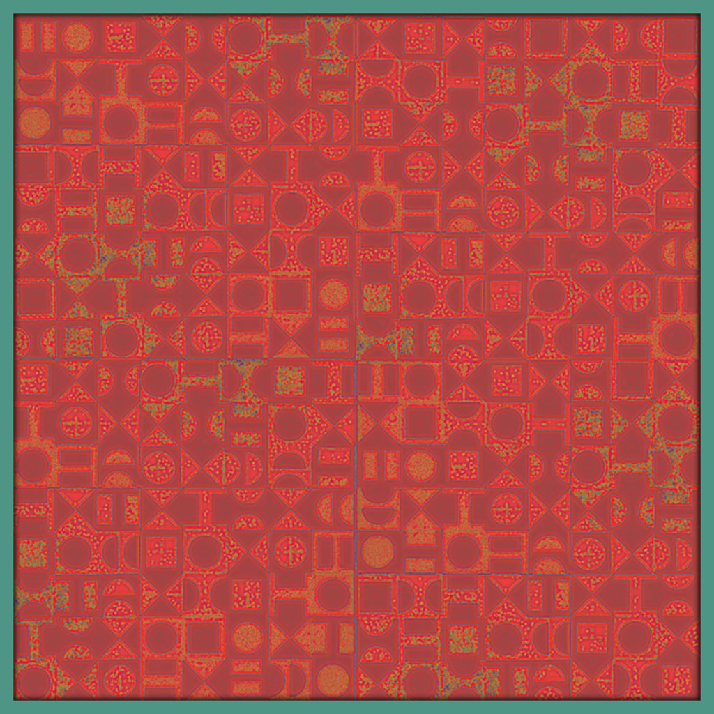 Detail of CHOCKER BLOCK, 2017 by Peter McClure