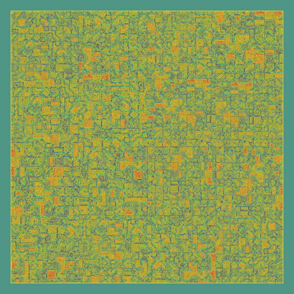 Detail of PAN'S LABYRINTH, 2017 by Peter McClure