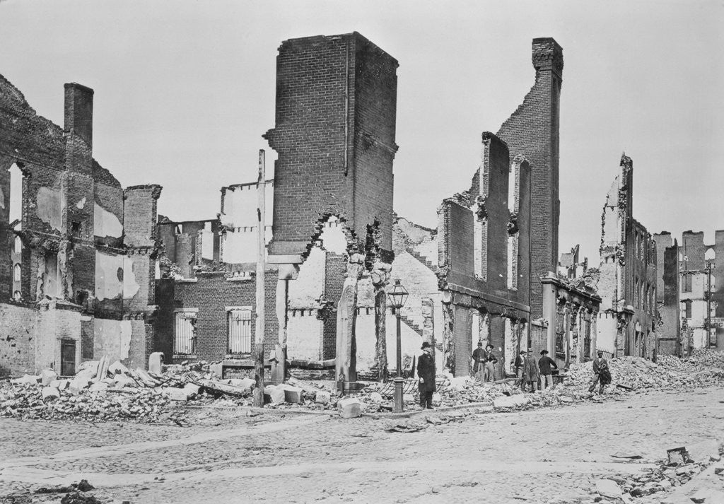 Detail of Ruins of Richmond, Virginia by Anonymous