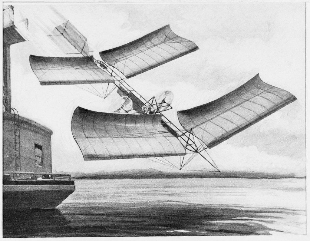 Detail of Illustration of Langley Aerodrome No. 5 by Anonymous