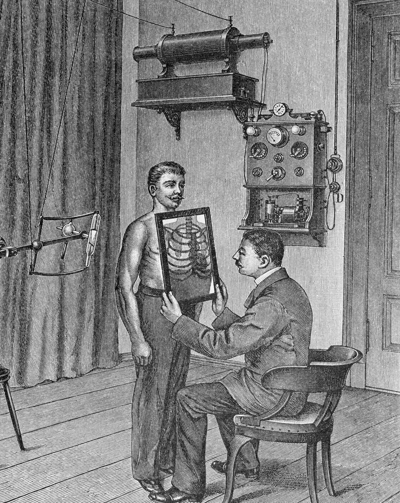 Detail of Doctor Taking X-Ray by Anonymous