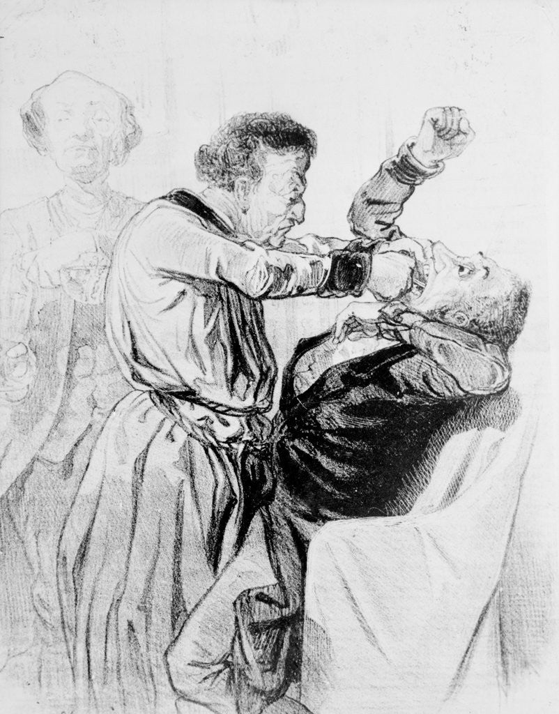 Detail of Patient Having Teeth Pulled by Anonymous