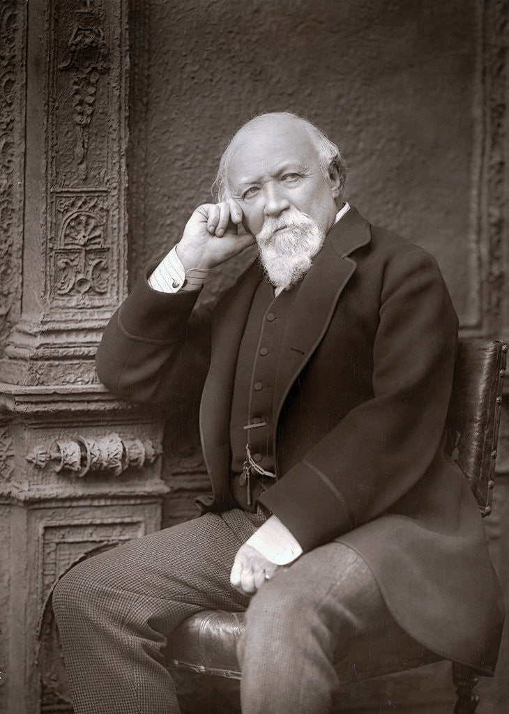 Detail of Portrait of Robert Browning by Anonymous