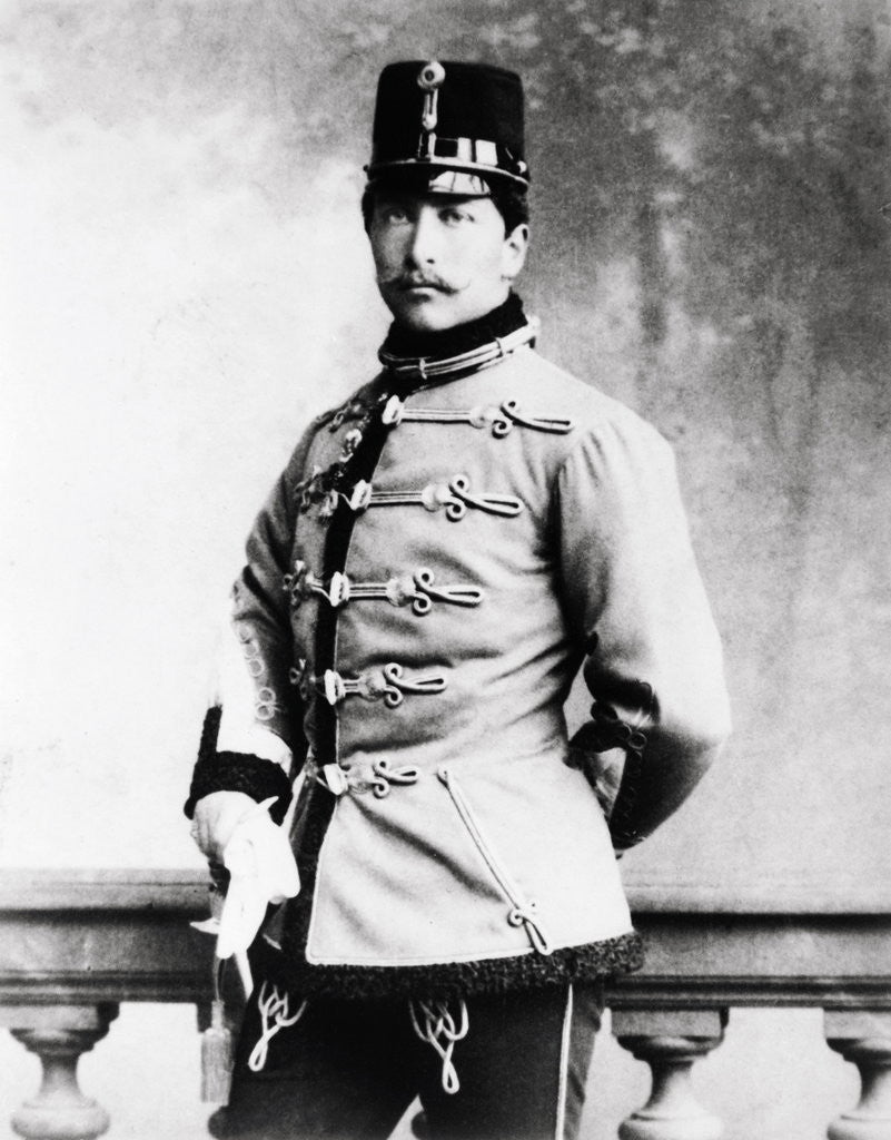 Detail of Portrait of Kaiser Wilhelm II in Military Uniform by Anonymous