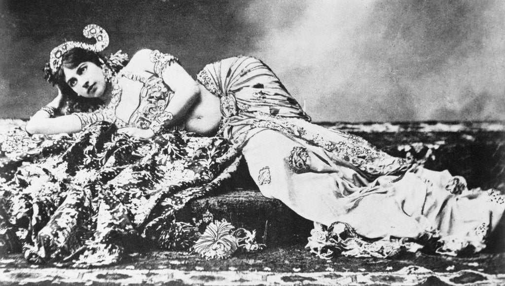 Detail of Portrait of Mata Hari Reclining on Her Side by Anonymous