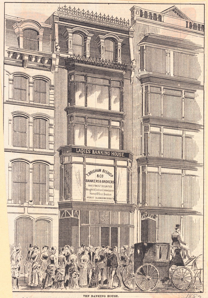 Detail of New York Banking House by Anonymous