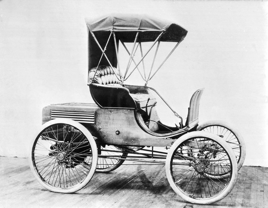 Detail of Display of an Early Winston Automobile by Corbis