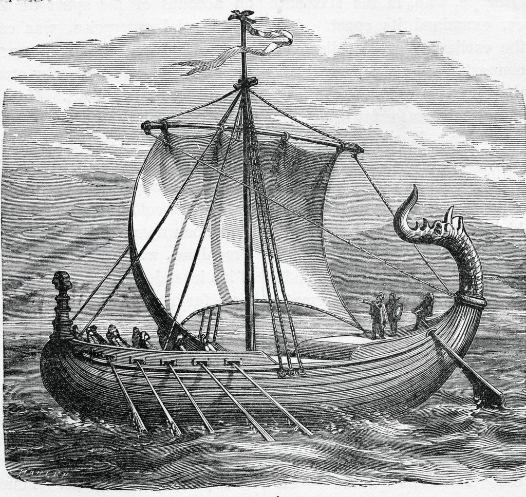 Detail of Northman's Vessel by Anonymous