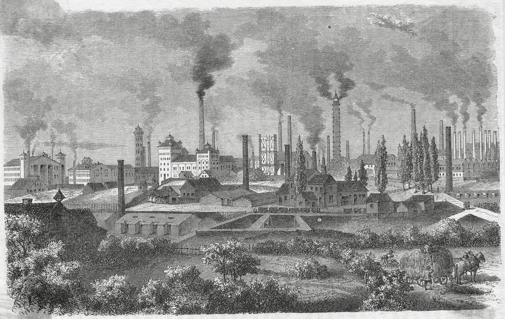 Detail of Illustration of Krupp Works by Anonymous