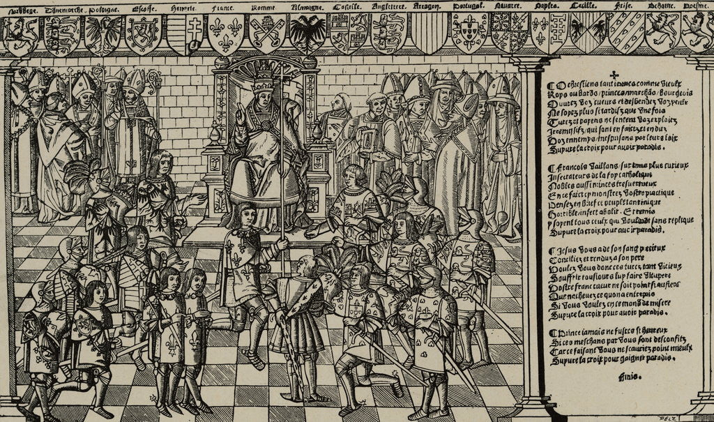 Detail of Papal Court in 11th Century by Anonymous