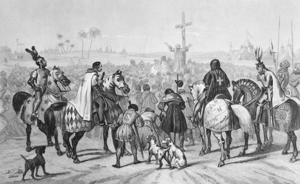 Detail of Haranguing Crusaders Before Wall of Jerusalem by Anonymous
