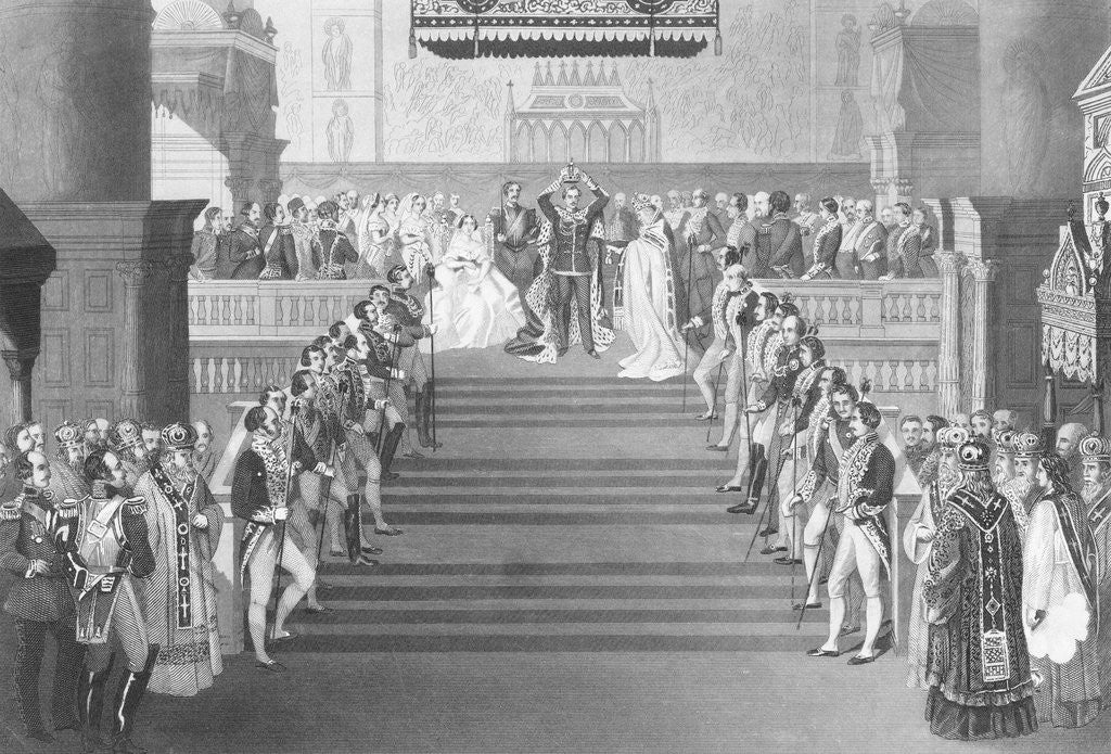 Detail of Drawing Depicting the Coronation of Emperor Alexander II by Anonymous