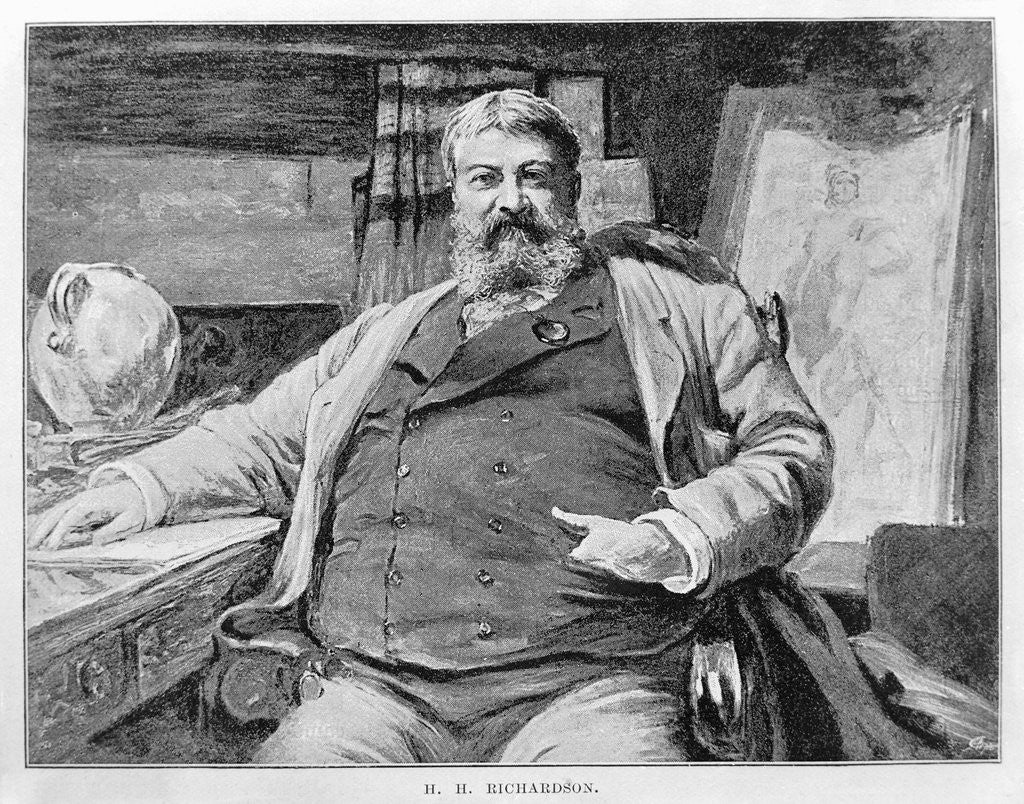 Detail of H. H. Richardson Sitting in Chair by Anonymous