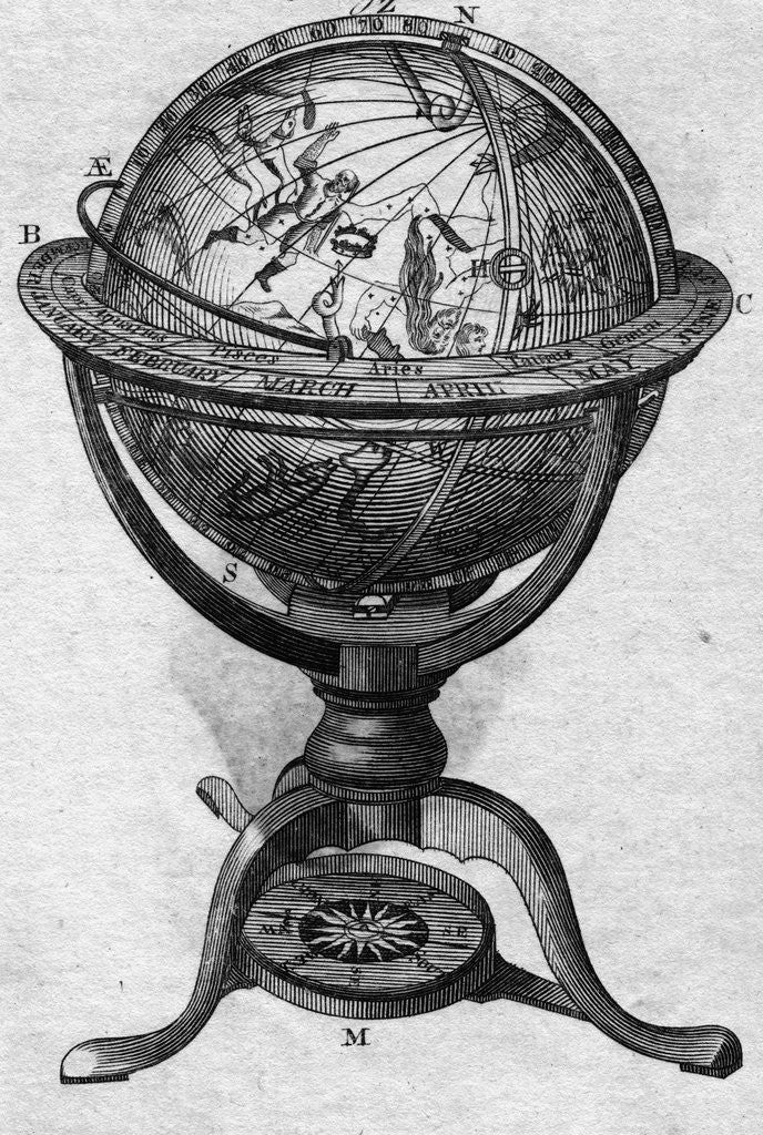 Detail of Celestial Globe by Anonymous