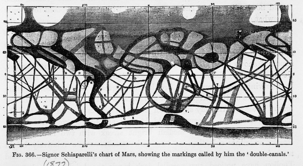 Detail of Artistic Illustration of Replicated Idea of the Planet Mars by Anonymous