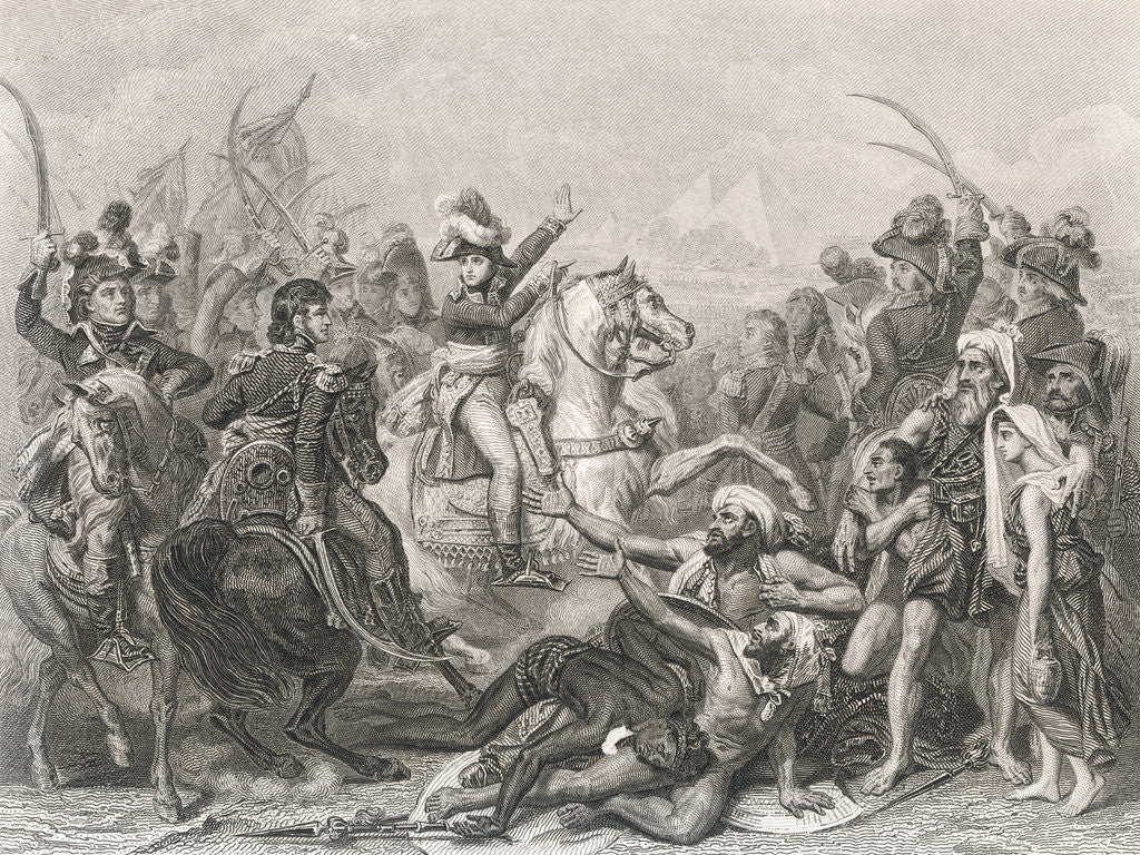 Detail of Napoleon I and His Men Fighting Egyptians by Corbis