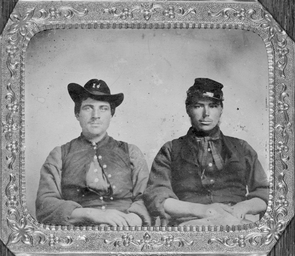 Detail of Two Confederate Soldiers by Anonymous