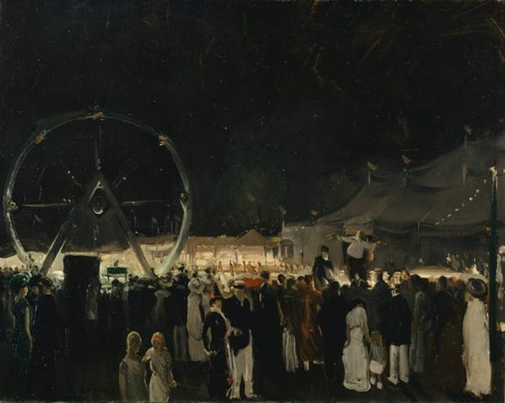 Detail of Outside the Big Tent, 1912 by George Wesley Bellows
