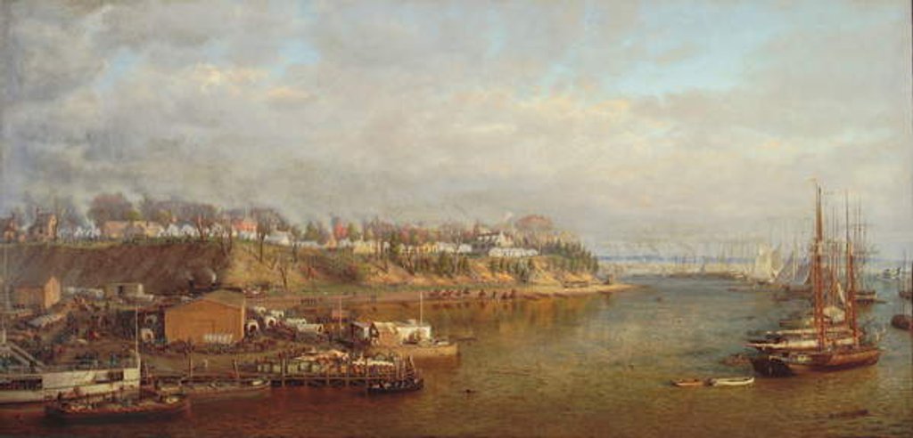 Detail of City Point, Virginia, Headquarters of General Grant, 1873 by Edward Lamson Henry