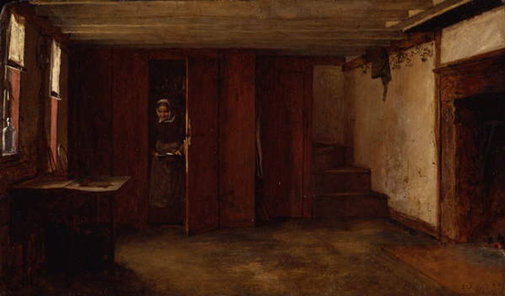 Detail of Susan Ray's Kitchen, Nantucket, 1875 by Eastman Johnson