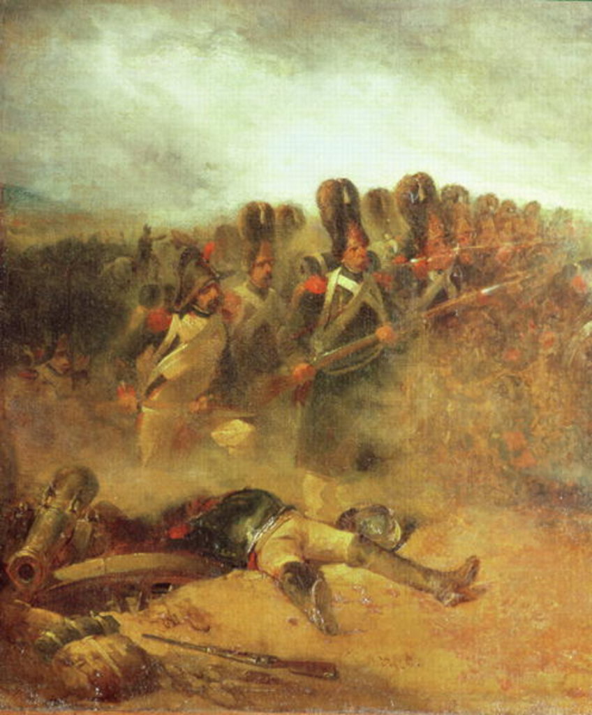 Detail of The Battle of Waterloo, 18th June 1815 by Nicolas Toussaint Charlet