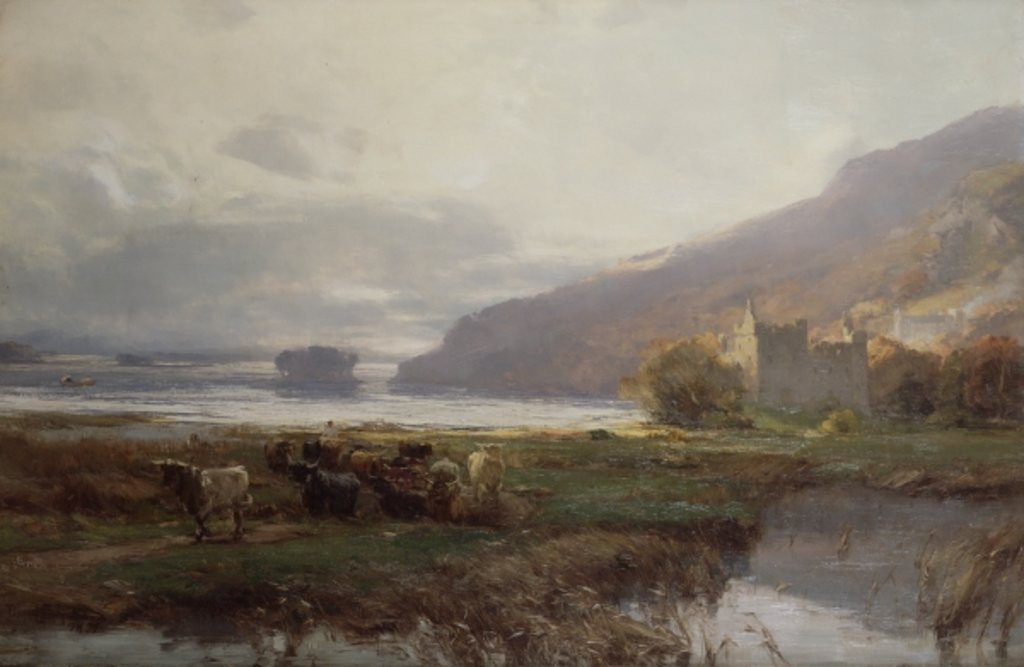 Detail of Kilchurn Castle, Lock Awe, 1879 by David Farquharson