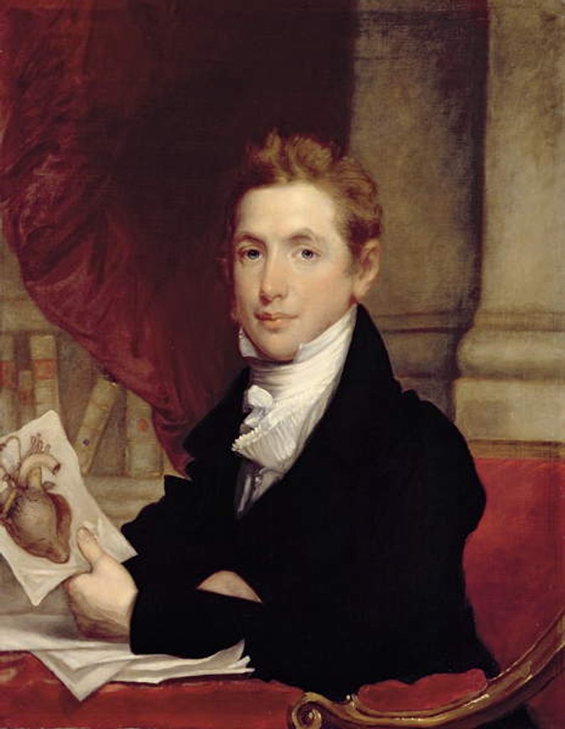 Detail of Portrait of Doctor John Collins Warren by James Frothingham