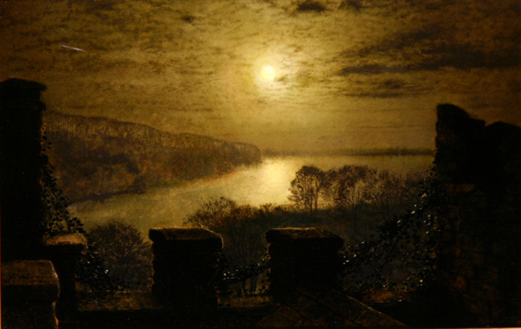 Detail of Roundhay Park From the Castle, 1879 by John Atkinson Grimshaw