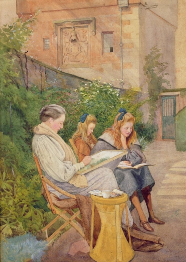 Detail of The Artist's Daughter and Grandaughters by George 9th Earl of Carlisle Howard