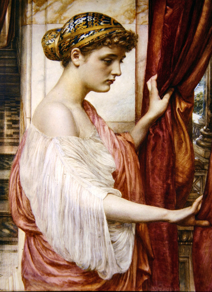 Detail of At the Window, 1884 by Edward John Poynter