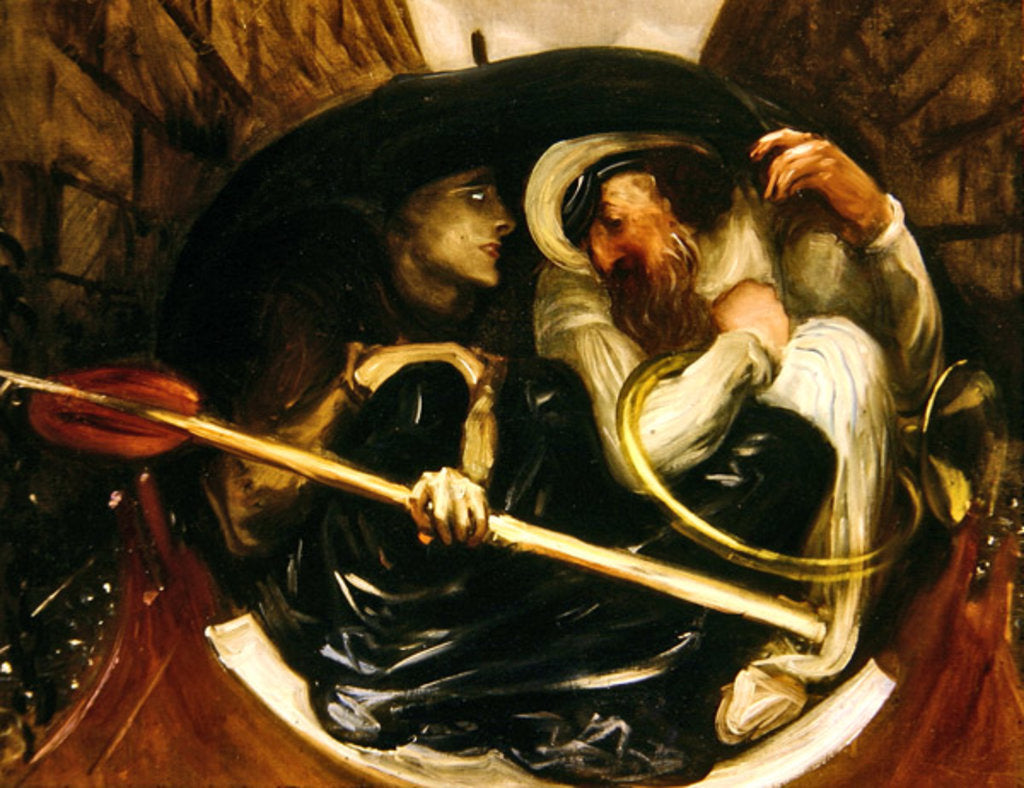 Detail of J. Comyns in a Punt, 1888 by John Singer Sargent